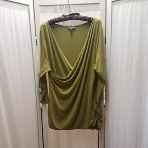 Vince Camuto faux wrap knit Jersey blouse